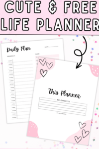 🌈 🎨 CUTE Printable Planner! Pink & Girly Planner Pages — JellyMemos | stay inspired all year long