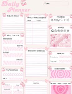 Daily Affirmation Planner Canva Template for Motivation & Growth — 🥂 💍 stay inspired all year long