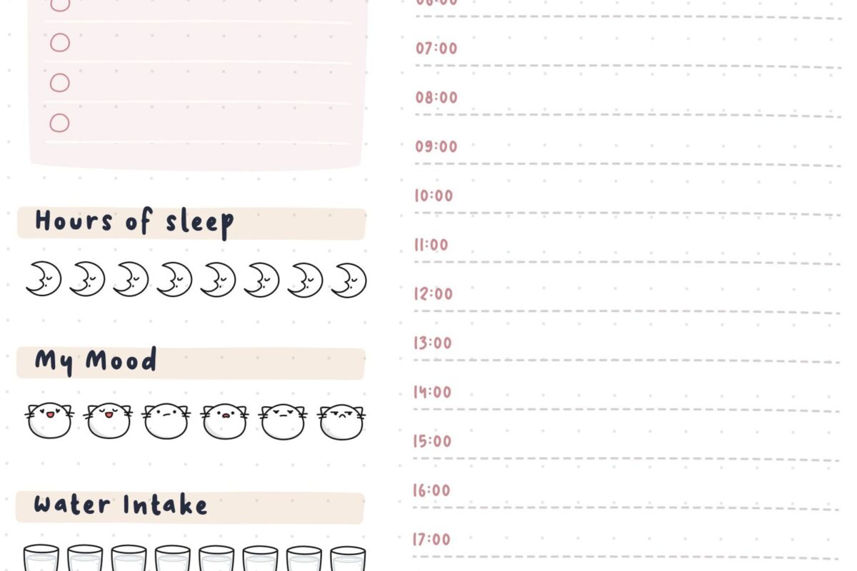 🎨 🎨 Daily Planner Template for Digital Design & Creative Planning | dream life manifestation