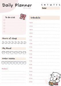 🎨 🎨 Daily Planner Template for Digital Design & Creative Planning | dream life manifestation