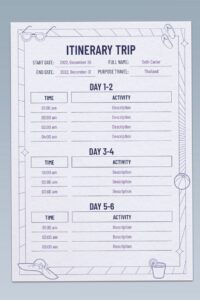 📁 🖇️ Design Your Dream 6-Day Trip with Free Planner Template | seamless organization hack
