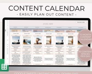 🪄 🌈 Digital Calendar Templates for Google Sheets | stay inspired all year long