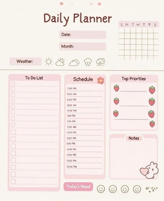 🌈 🌈 Digital Daily Planner Design for Creative Productivity | dream life manifestation