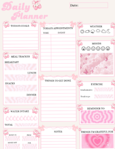 🍰 💍 Digital Daily Planner for Creative Routines | romanticize your routine