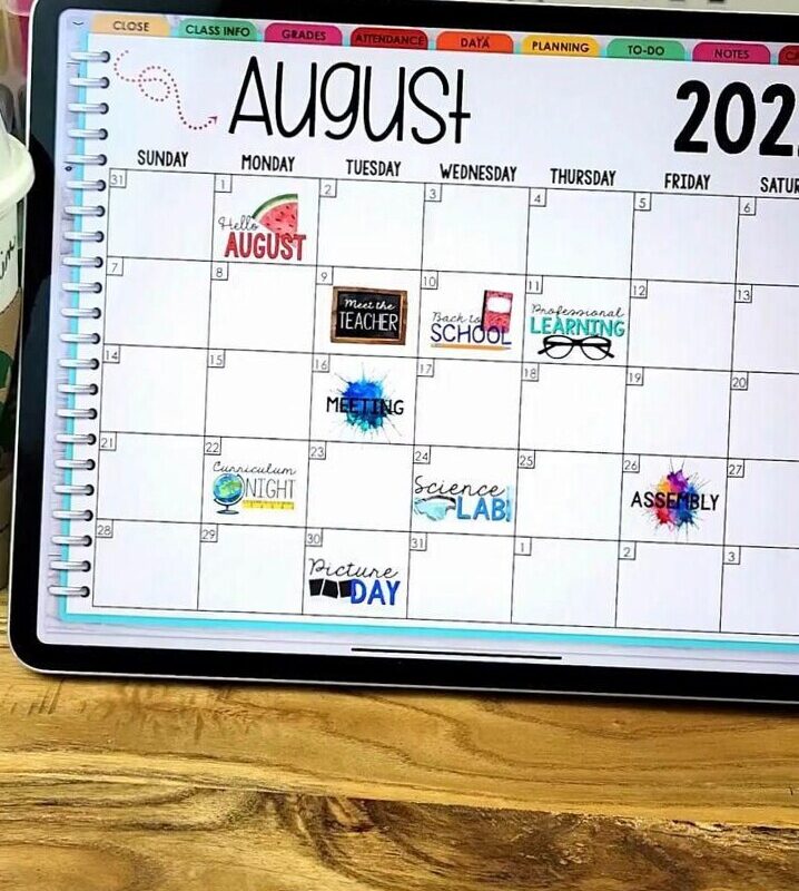 Digital Teacher Planner for Creative Educators — 🥂 💍 secret to staying productive