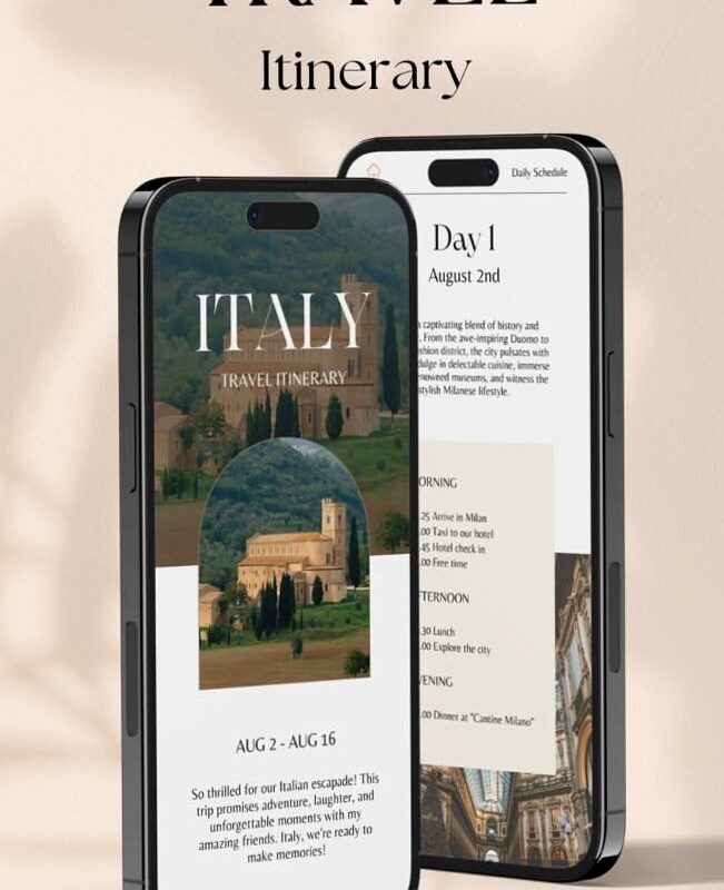 💎 💎 Digital Travel Itinerary & Mobile Journal Design | ultimate printable checklist