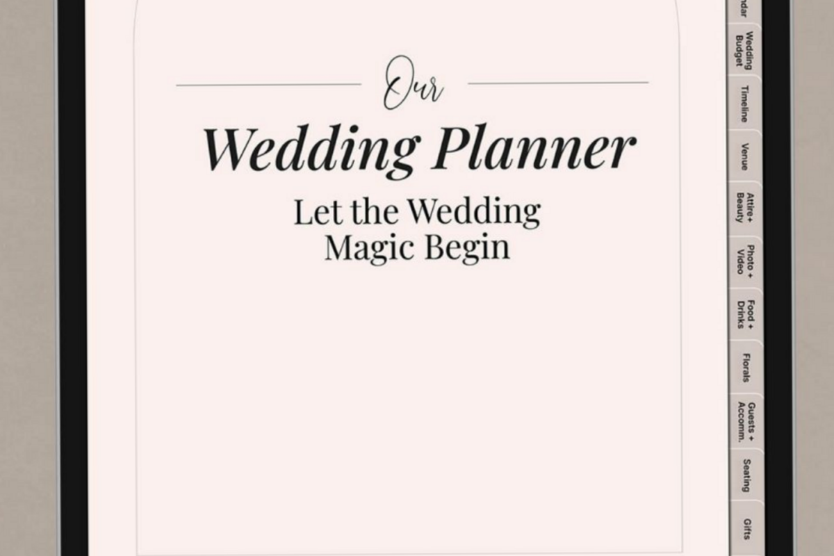 📝 🖇️ Digital Wedding Planner — 160-Page iPad Edition | romanticize your routine
