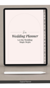 📝 🖇️ Digital Wedding Planner — 160-Page iPad Edition | romanticize your routine