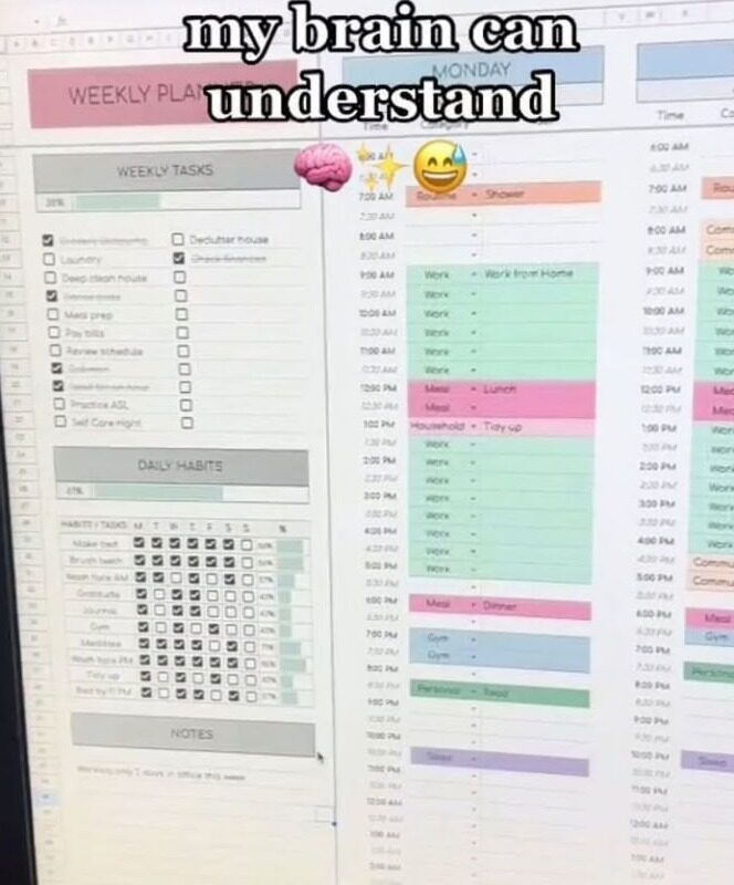 Digital Weekly Planner for Google Sheets | Organize Your Life — 💍 💌 secret to staying productive