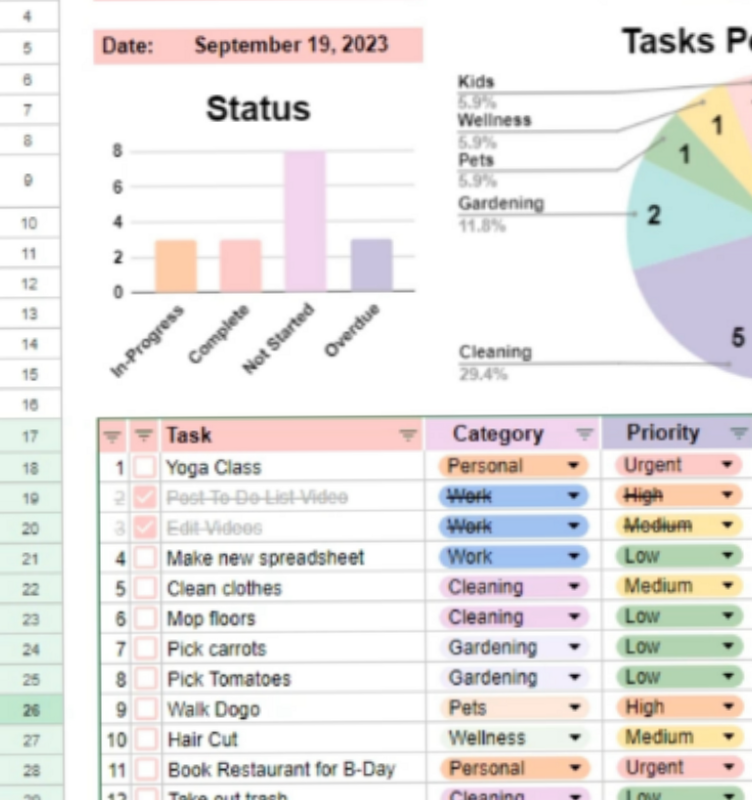 DIY Productivity Planner: Excel & Google Sheets Tips — 🌿 🌿 stay inspired all year long