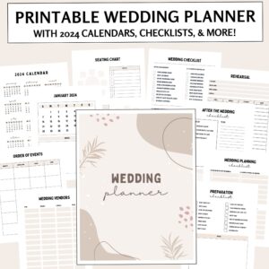 ✨ 🤍 DIY Wedding Planner Bundle & Printable Planning Book | romanticize your routine