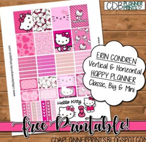 ☁️ 🎀 dream life manifestation: Adorable Hello Kitty Digital Planner Assets