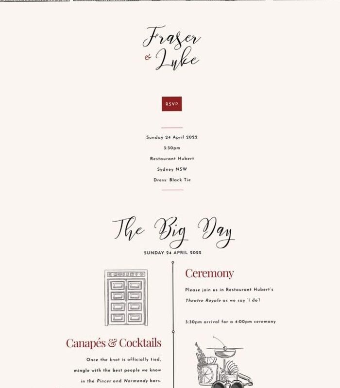 🖌️ 🪄 dream life manifestation: Custom Animated Wedding Website Design