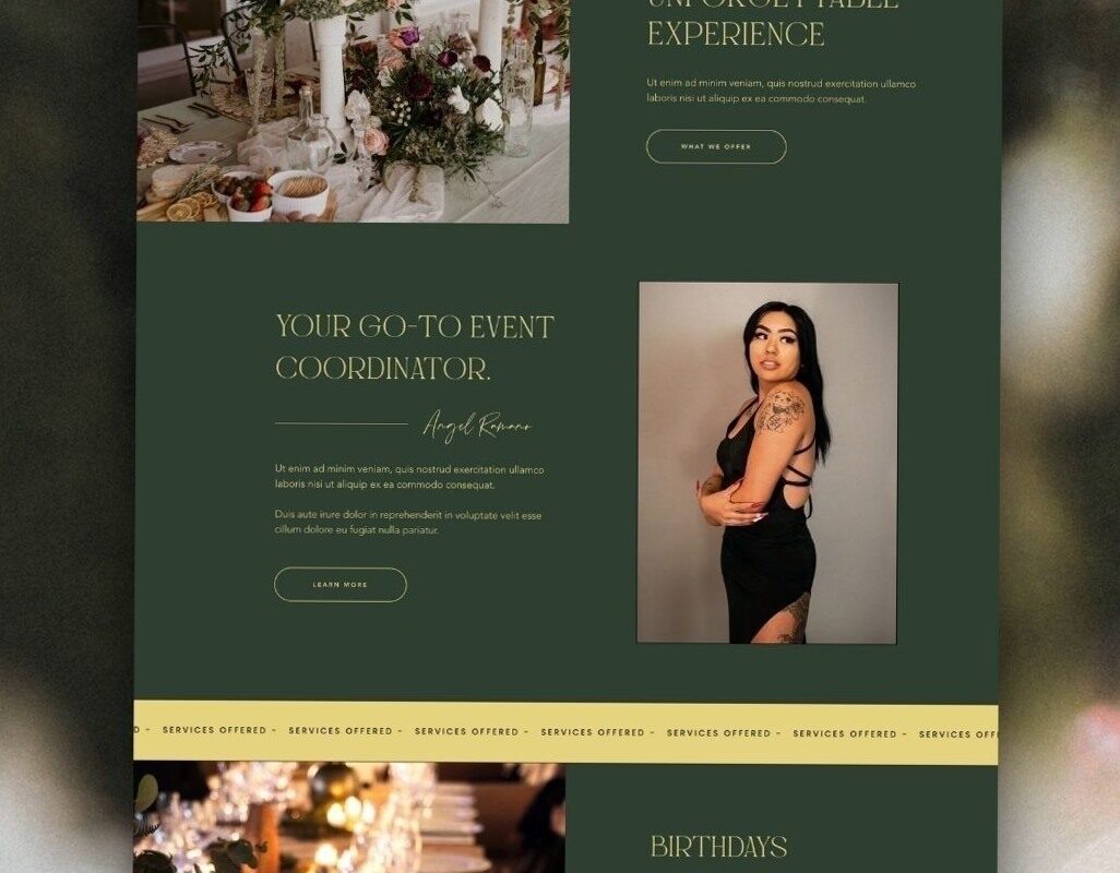 📝 📌 dream life manifestation: Event Planner Website Design | Wix Templates by Ton Reve Design