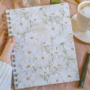 📅 📌 dream life manifestation: Floral Wedding Planner Ring Bound Notebook