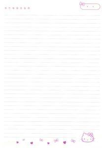 📊 📝 dream life manifestation: Folha Caderno Hello Kitty — Digital Planner Assets