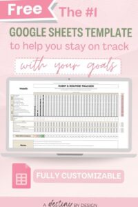 💌 🥂 dream life manifestation: Free Google Sheets Template for Goal Tracking