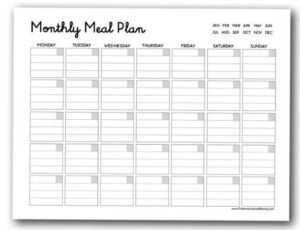 🪄 💎 dream life manifestation: Free Meal Planner Printables for Creative Living