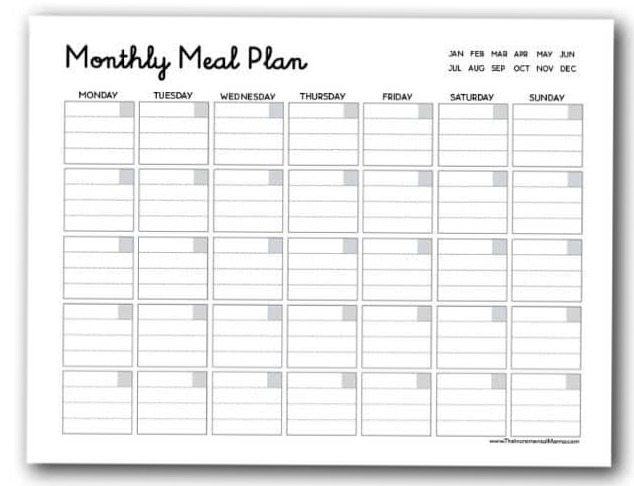 🪄 💎 dream life manifestation: Free Meal Planner Printables for Creative Living