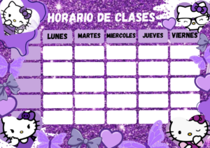💎 🪄 dream life manifestation: Hello Kitty Purple Class Schedule