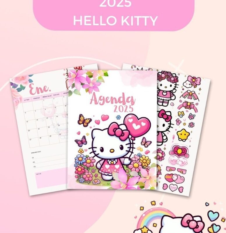 🌿 ✨ dream life manifestation: Hello Kitty Agenda Imprimible 2025 98