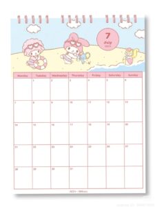 🌿 🎀 dream life manifestation: July Calendar Wallpaper for Digital Planners & Design Projects