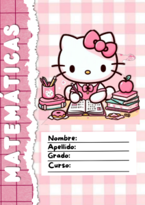 📌 🖇️ dream life manifestation: Portada Rosa Hello Kitty — Matemáticas Cuadriculado