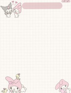 🌸 💍 dream life manifestation: Sanrio Note Template — Notability Gallery Digital Design Planner Asset
