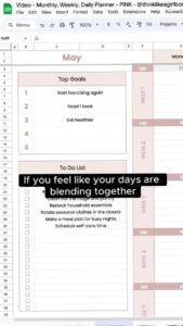 💎 📍 dream life manifestation: Stay Organized Every Day — Google Sheets Planner & Productivity Tool
