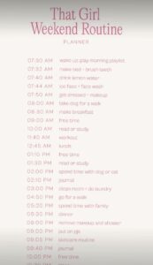 🥂 👰 dream life manifestation: That Girl Weekend Planner Routine & Digital Assets
