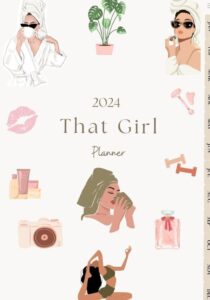 📝 📁 dream life manifestation: THAT GIRL 2024 Digital Planner | Daily, Weekly, Monthly | Creative Design