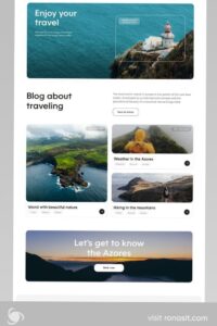 🌸 🥂 dream life manifestation: Travel Website UI Design Inspiration