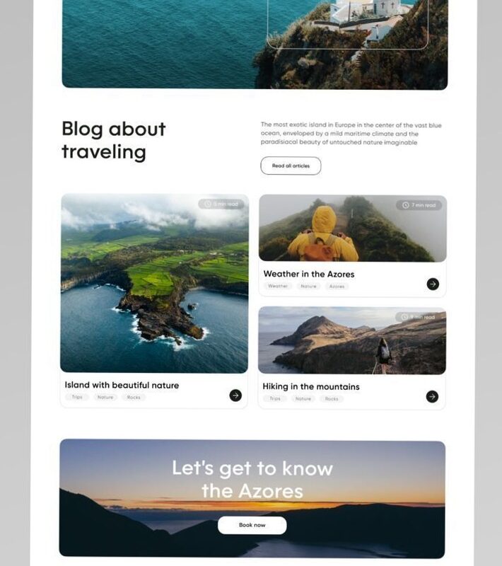 🌸 🥂 dream life manifestation: Travel Website UI Design Inspiration