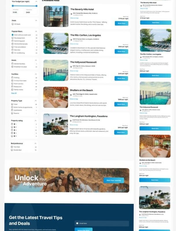 🌈 🪄 dream life manifestation: Travel Booking UI Design for Planners & Creatives