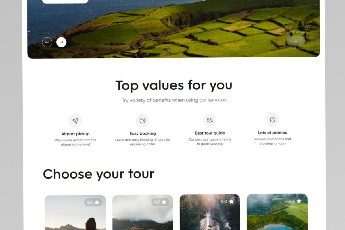 🎀 🤍 dream life manifestation: Travel Website UI Design for Digital Planners & Creatives