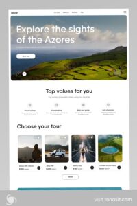 🎀 🤍 dream life manifestation: Travel Website UI Design for Digital Planners & Creatives
