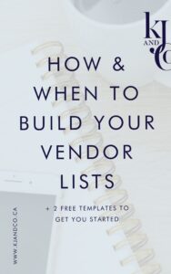 🥂 💍 dream life manifestation: Wedding Planner Templates: Vendor Lists & Freebies