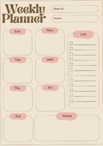 🖇️ 📅 dream life manifestation: Weekly Planner for Digital Design & Creative Projects