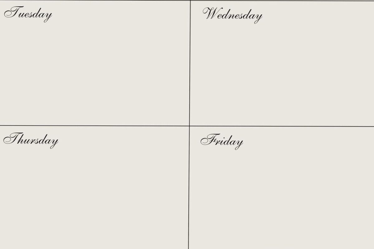 🌈 💎 dream life manifestation: Weekly Outfit Planner Clean Digital Design