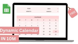 ☁️ 🌿 Dynamic Google Sheets Calendar (Free Template) | dream life manifestation