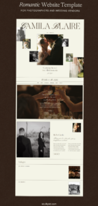 🖌️ 🎨 Editorial Showit Template for Wedding Photographers | dream life manifestation