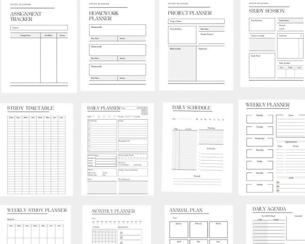 Effective Study Planner: Ultimate Exam Prep Pack — 🎀 🎀 stay inspired all year long