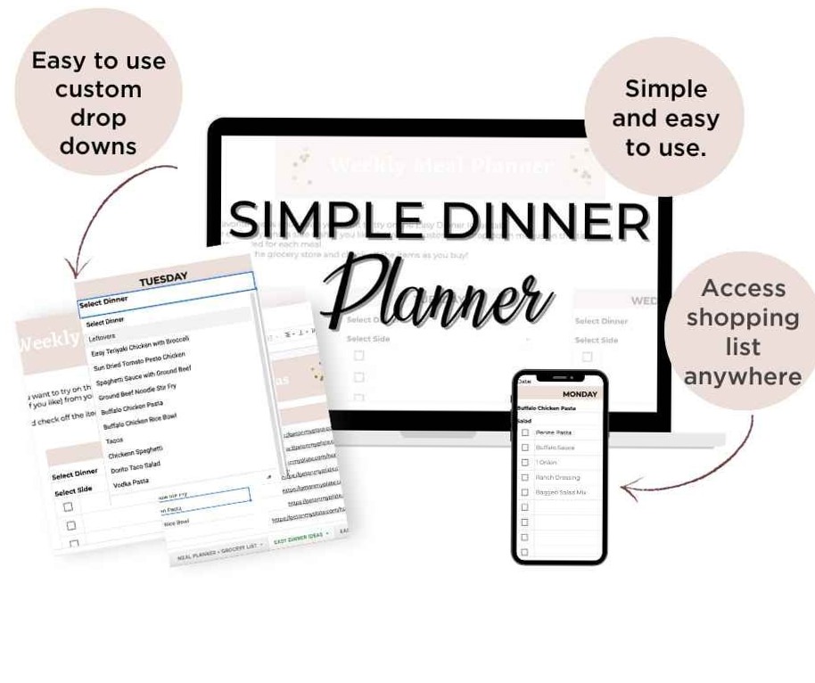 ☁️ 🤍 Effortless Meal Planning in Google Sheets | Digital Design | dream life manifestation