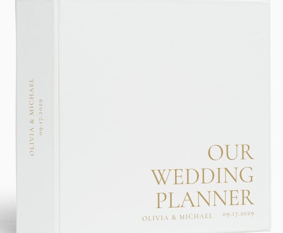🌈 🎨 Elegant Modern Minimalist Wedding Planner 3 Ring Binder | romanticize your routine