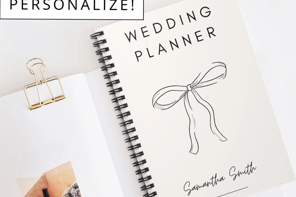 📊 📁 Elegant Personalized Bow Wedding Coordinator Notebook for Brides & Event Planners | secret to staying productive
