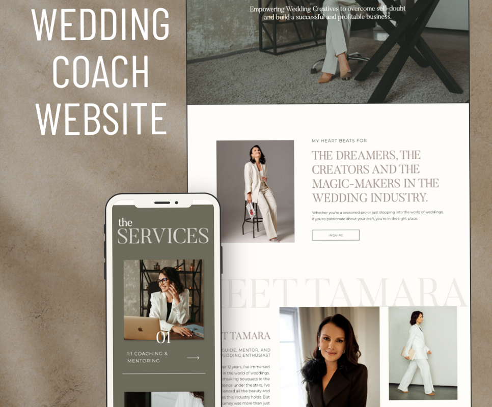 📌 📝 Elegant Wedding Coach Website Design for Planners & Creatives | dream life manifestation