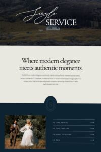 🖇️ 📁 Elegant Wedding Portfolio Showit Template | stay inspired all year long