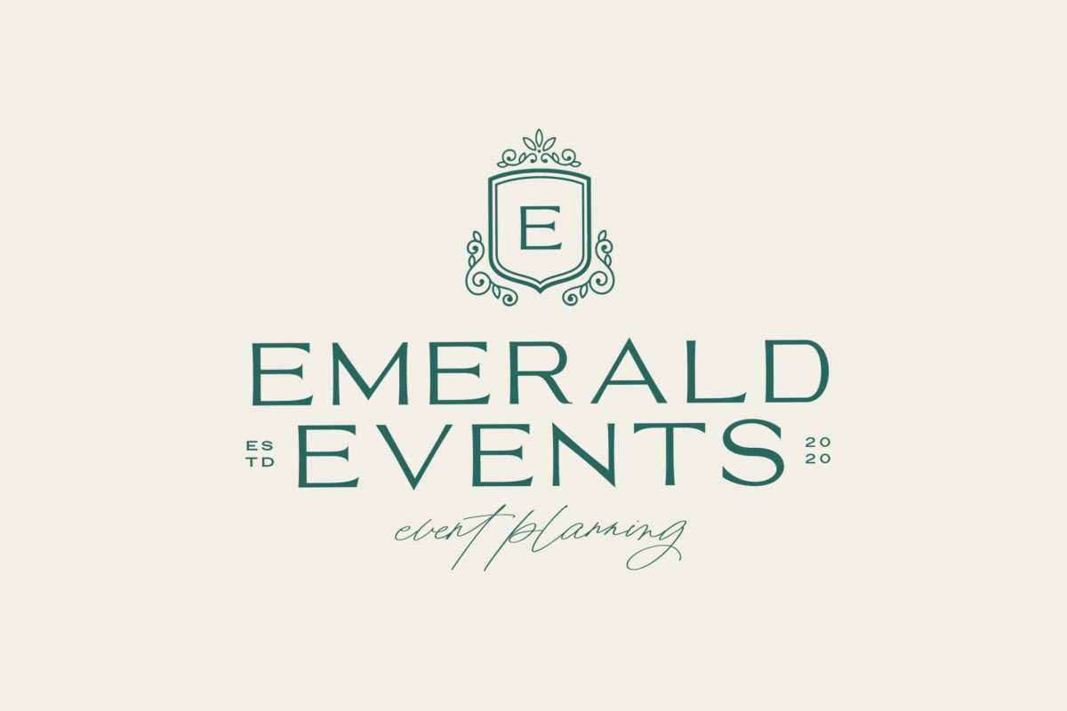 Emerald Events Branding | Digital Design & Creative Assets — 🖇️ 📊 romanticize your routine