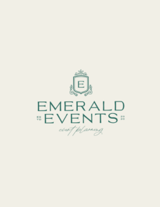 Emerald Events Branding | Digital Design & Creative Assets — 🖇️ 📊 romanticize your routine