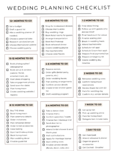 🪄 📍 essential planning guide: 2025 Wedding Planning Checklist | Printable & Complete Guide
